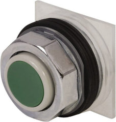 Schneider Electric - 30mm Mount Hole, Extended Straight, Pushbutton Switch Only - Green Pushbutton, Momentary (MO) - Exact Tooling