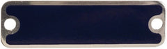Schneider Electric - Aluminum Legend Plate - Blank - Blue Background, 1.22 Inch Hole Diameter - Exact Tooling