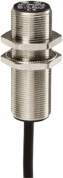 Telemecanique Sensors - NPN, 8mm Detection, Cylinder, Inductive Proximity Sensor - 3 Wires, IP67, 12 to 24 VDC, M18x1 Thread, 51mm Long - Exact Tooling
