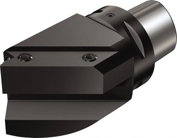 Sandvik Coromant - C8;1 1/4 x 1 1/4 System Size, Modular Tool Holding System Adapter - 5.315" Projection, 6.441" OAL, Through Coolant - Exact Tooling