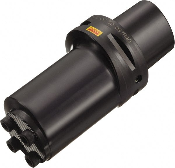 Sandvik Coromant - C6;40 System Size, Modular Tool Holding System Adapter - 97mm Projection, 50mm Body Diam, 135mm OAL, Through Coolant - Exact Tooling