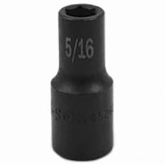 SK - Impact Socket - 3/8"DR 6PT 5/16" SEMI-DEEP SOCKET - Exact Tooling