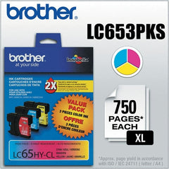 Brother - Cyan, Magenta & Yellow Ink Cartridge - Use with Brother MFC-5890CN, 5895CW, 6490CW, 6890CDW - Exact Tooling