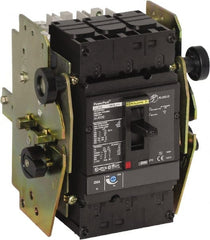 Square D - 200 Amp, 250 VDC, 600 VAC, 3 Pole, Panel Mount Molded Case Circuit Breaker - Thermal Magnetic Trip, Multiple Breaking Capacity Ratings, 3/0 AWG - Exact Tooling