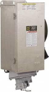 Square D - 30 Amp, 600 VAC, 3 Pole Fused Safety Switch - NEMA 12, 3, 3R, 4, 4X & 5, 7.5 hp at 480 VAC (Single Phase), 20 hp at 600 VAC (Triple Phase), 3P Contact Form - Exact Tooling