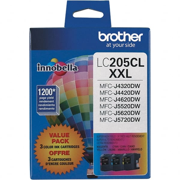 Brother - Cyan, Magenta & Yellow Ink Cartridge - Use with Brother MFC-J4320DW, J4420DW, J4620DW, J5520DW, J5620DW, J5720DW - Exact Tooling