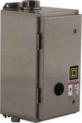 Square D - 4/4X NEMA Rated, 2 Pole, Electrically Held Lighting Contactor - 20 A (Tungsten), 30 A (Fluorescent), 277 VAC at 60 Hz, 2NO Contact Configuration - Exact Tooling