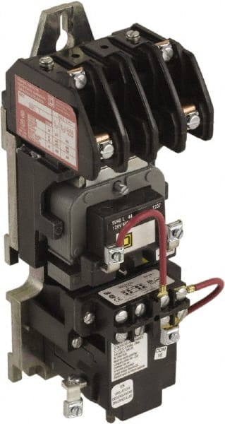 Square D - No Enclosure, 2 Pole, Mechanically Held Lighting Contactor - 20 A (Tungsten), 30 A (Fluorescent), 110 VAC at 50 Hz, 120 VAC at 60 Hz, 2NC Contact Configuration - Exact Tooling