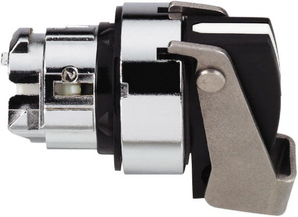 Schneider Electric - 22mm Mount Hole, 2 Position, Handle Operated, Selector Switch - Black, Maintained (MA), Nonilluminated, Shock, Vibration and Water Resistant - Exact Tooling