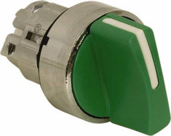 Schneider Electric - 22mm Mount Hole, 2 Position, Handle Operated, Selector Switch - Green, Maintained (MA), Nonilluminated, Shock, Vibration and Water Resistant - Exact Tooling