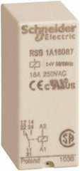 Schneider Electric - 4,000 VA Power Rating, Electromechanical Plug-in General Purpose Relay - 16 Amp at 250 VAC & 28 VDC, 1CO, 24 VAC - Exact Tooling