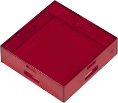 Schneider Electric - Pushbutton Switch Button Cover - Red, Square Button, Nonilluminated - Exact Tooling
