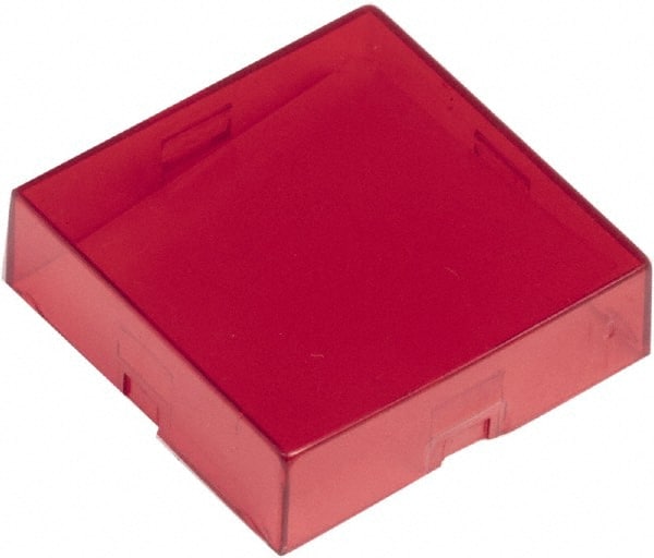 Schneider Electric - Pushbutton Switch Button Cover - Red, Square Button, Nonilluminated - Exact Tooling