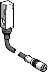 Telemecanique Sensors - NPN, NC, Flat, Inductive Proximity Sensor - 3 Wires, IP67, 12 to 24 VDC, 8mm Wide - Exact Tooling