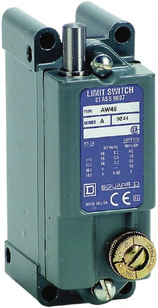 Square D - SPDT, NC/NO, 600 VAC, Screw Terminal, Plunger Actuator, General Purpose Limit Switch - 1, 2, 4, 12, 13 NEMA Rating, IP65 IPR Rating, Surface Mount - Exact Tooling