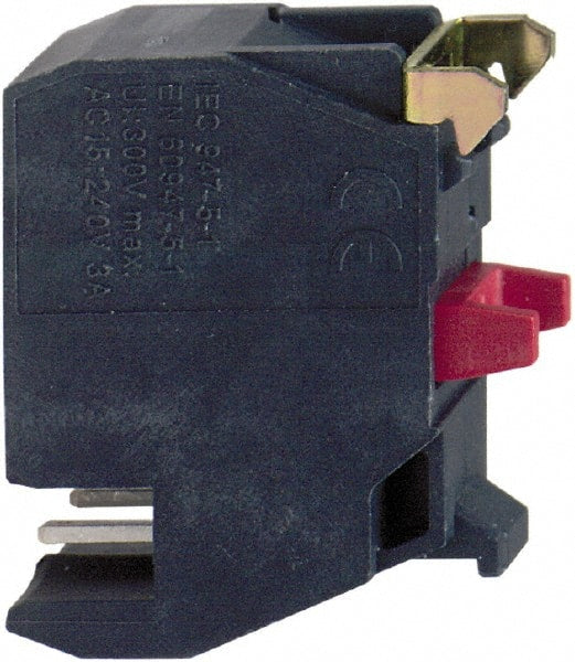 Schneider Electric - NC, Multiple Amp Levels, Electrical Switch Contact Block - Plug-in Terminal - Exact Tooling