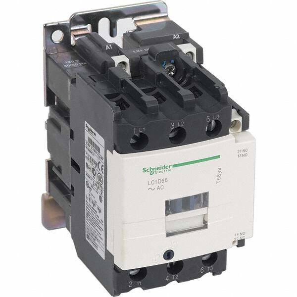 Schneider Electric - 3 Pole, 230 Coil VAC at 50/60 Hz, 65 Amp at 440 VAC and 80 Amp at 440 VAC, Nonreversible IEC Contactor - Exact Tooling
