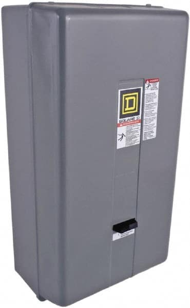 Square D - 208 Coil VAC at 60 Hz, 90 Amp, NEMA Size 3, Nonreversible Enclosed Enclosure NEMA Motor Starter - 3 Phase hp: 25 at 200 VAC, 30 at 230 VAC, 50 at 460 VAC, 50 at 575 VAC, 1 Enclosure Rating - Exact Tooling