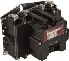Square D - No Enclosure, 4 Pole, Electrically Held Lighting Contactor - 100 A (Tungsten), 220 VAC at 50 Hz, 240 VAC at 60 Hz - Exact Tooling
