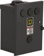 Square D - 3R NEMA Rated, 2 Pole, Electrically Held Lighting Contactor - 30 A (Tungsten), 110 VAC at 50 Hz, 120 VAC at 60 Hz - Exact Tooling