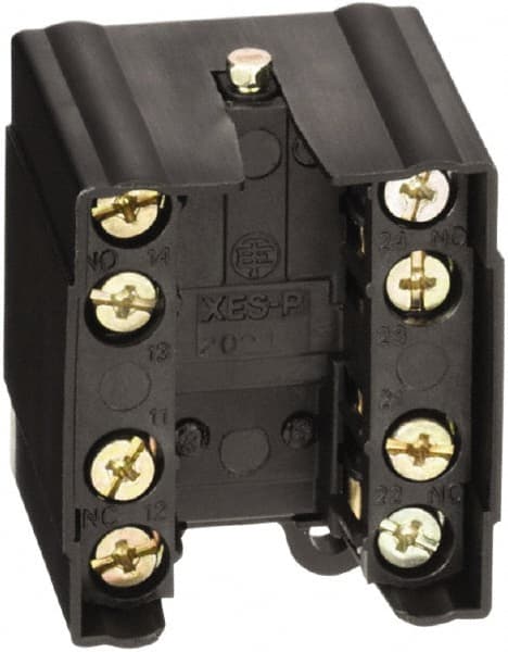 Telemecanique Sensors - 2NO/2NC, 10 Amp, Electrical Switch Contact Block - 600 VAC, For Use with ZCKJ2 - Exact Tooling