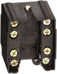 Telemecanique Sensors - 2NO/2NC, 10 Amp, Electrical Switch Contact Block - 600 VAC, For Use with ZCKJ2 - Exact Tooling
