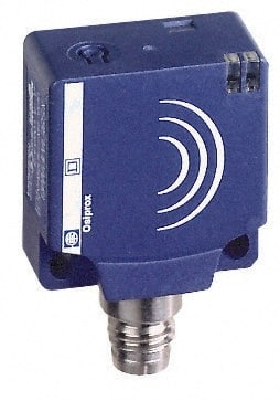Telemecanique Sensors - NPN, 10 to 15mm Detection, Flat, Inductive Proximity Sensor - 3 Wires, IP67, 12 to 24 VDC, 26mm Wide - Exact Tooling