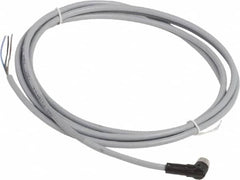 Telemecanique Sensors - 3 Amp, M8 4 Pin Elbowed Female Cordset Sensor and Receptacle - 60 VAC, 75 VDC, 2m Cable Length, IP67 Ingress Rating - Exact Tooling