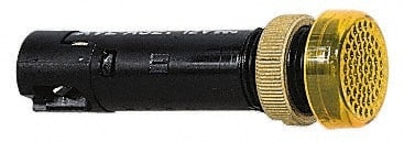 Schneider Electric - 12 V Yellow Lens LED Pilot Light - Threaded Connector, 16mm Wide - Exact Tooling