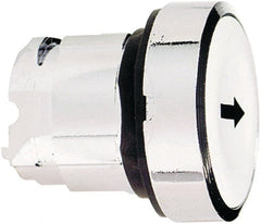 Schneider Electric - 22mm Mount Hole, Flush, Pushbutton Switch Only - Round, White Pushbutton, Nonilluminated, Momentary (MO) - Exact Tooling