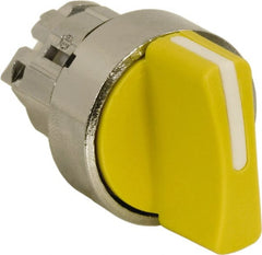 Schneider Electric - 22mm Mount Hole, 2 Position, Handle Operated, Selector Switch - Yellow, Maintained (MA), Nonilluminated, Shock, Vibration and Water Resistant - Exact Tooling