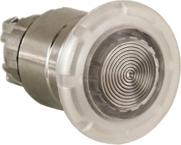 Schneider Electric - 22mm Mount Hole, Extended Mushroom Head, Pushbutton Switch Only - Round, White Pushbutton, Nonilluminated, Momentary (MO) - Exact Tooling