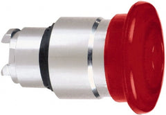 Schneider Electric - 22mm Mount Hole, Extended Mushroom Head, Pushbutton Switch Only - Round, Red Pushbutton, Nonilluminated, Momentary (MO) - Exact Tooling
