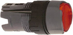 Schneider Electric - 16mm Mount Hole, Flush, Pushbutton Switch Only - Round, Red Pushbutton, Illuminated, Momentary (MO), Vibration Resistant - Exact Tooling