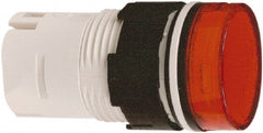 Schneider Electric - Red Lens LED Pilot Light - Round Lens, Shock Resistant, Vibration Resistant - Exact Tooling