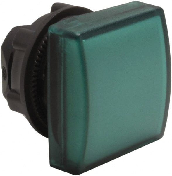 Schneider Electric - Square Pilot and Indicator Light Lens - Green - Exact Tooling