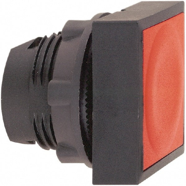 Schneider Electric - 22mm Mount Hole, Flush, Pushbutton Switch Only - Square, Red Pushbutton, Nonilluminated, Momentary (MO) - Exact Tooling