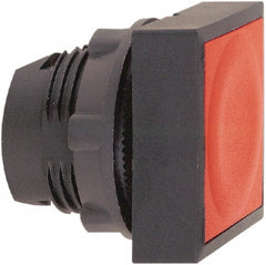 Schneider Electric - 22mm Mount Hole, Flush, Pushbutton Switch Only - Square, Red Pushbutton, Nonilluminated, Momentary (MO) - Exact Tooling