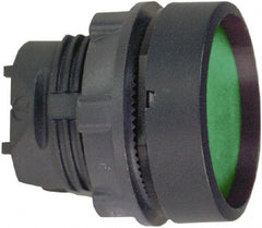 Schneider Electric - 22mm Mount Hole, Flush, Pushbutton Switch Only - Round, Green Pushbutton, Nonilluminated, Maintained (MA) - Exact Tooling