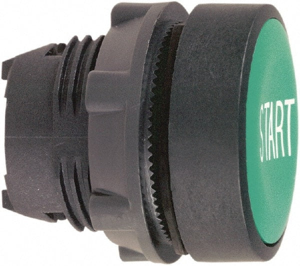 Schneider Electric - 22mm Mount Hole, Flush, Pushbutton Switch Only - Round, Green Pushbutton, Nonilluminated, Momentary (MO) - Exact Tooling
