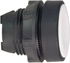 Schneider Electric - 22mm Mount Hole, Flush, Pushbutton Switch Only - Round, White Pushbutton, Nonilluminated, Momentary (MO) - Exact Tooling