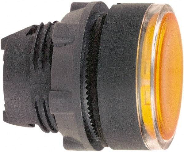 Schneider Electric - 22mm Mount Hole, Flush, Pushbutton Switch Only - Round, Orange Pushbutton, Illuminated, Maintained (MA) - Exact Tooling