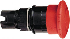 Schneider Electric - 16mm Mount Hole, Extended Mushroom Head, Pushbutton Switch Only - Round, Red Pushbutton, Maintained (MA), Momentary (MO), Vibration Resistant - Exact Tooling