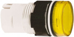 Schneider Electric - Yellow Lens LED Pilot Light - Round Lens, Shock Resistant, Vibration Resistant - Exact Tooling