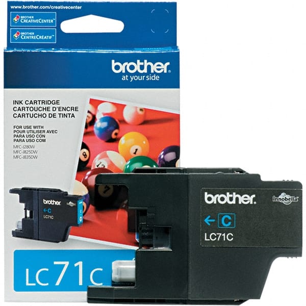 Brother - Cyan Ink Cartridge - Use with Brother MFC-J280W, J425W, J430W, J435W, J625DW, J825DW, J835DW - Exact Tooling