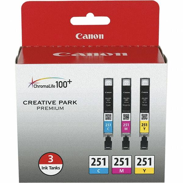Canon - Cyan, Magenta & Yellow Ink Cartridge - Use with Canon PIXMA iP7220, iP8720, iX6820, MG5420, MG5520, MG5620, MG6320, MG6420, MG6620, MG7120, MG7520, MX922 - Exact Tooling
