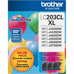 Brother - Cyan, Magenta & Yellow Ink Cartridge - Use with Brother MFC-J460DW, J480DW, J485DW, J680DW, J880DW, J885DW, J4320DW, J4420DW, J4620DW, J5520DW, J5620DW, J5720DW - Exact Tooling