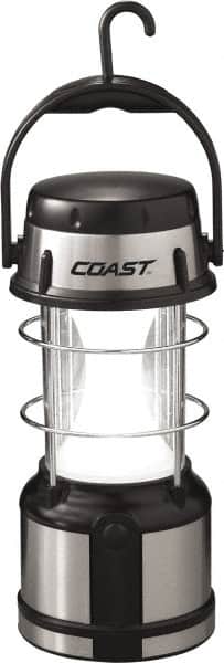 Coast Cutlery - White, Red LED Bulb, 460 Lumens, Industrial/Tactical Flashlight - Black Aluminum Body, 0 D Batteries Not Included - Exact Tooling