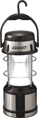 Coast Cutlery - White, Red LED Bulb, 460 Lumens, Industrial/Tactical Flashlight - Black Aluminum Body, 0 D Batteries Not Included - Exact Tooling