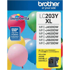 Brother - Yellow Ink Cartridge - Use with Brother MFC-J460DW, J480DW, J485DW, J680DW, J880DW, J885DW, J4320DW, J4420DW, J4620DW, J5520DW, J5620DW, J5720DW - Exact Tooling